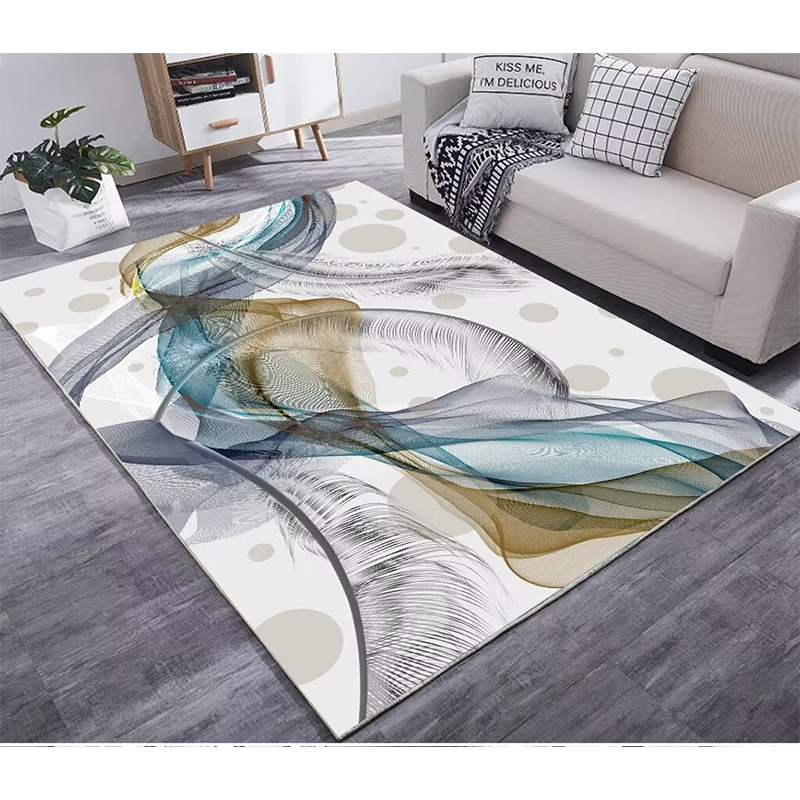 Home Decor Ig - พรมนอร์ดิกในห้องนั่งเล่นทันสมัยสไตล์นามธรรมพรมตกแต่งห้องพรมปูพื้นขนาดเยอะในบ้านสำหรับห้องนอนกันความชื้น