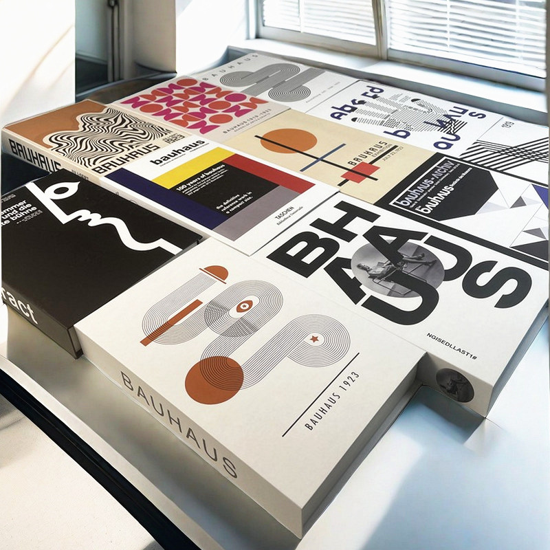 Home Decor Catalog - บทคัดย่อ Bauhaus หรูหราตกแต่งหนังสือ Boho ปลอมกล่องเก็บหนังสือตกแต่งบ้านกาแฟตารางชั้นวางห้องนอนห้องนั่งเล่นตกแต่ง