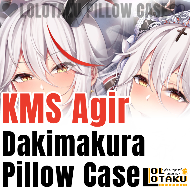 Home Decor Xmas Gifts - ปลอกหมอนข้าง KMS Agir Dakimakura Azur Lane