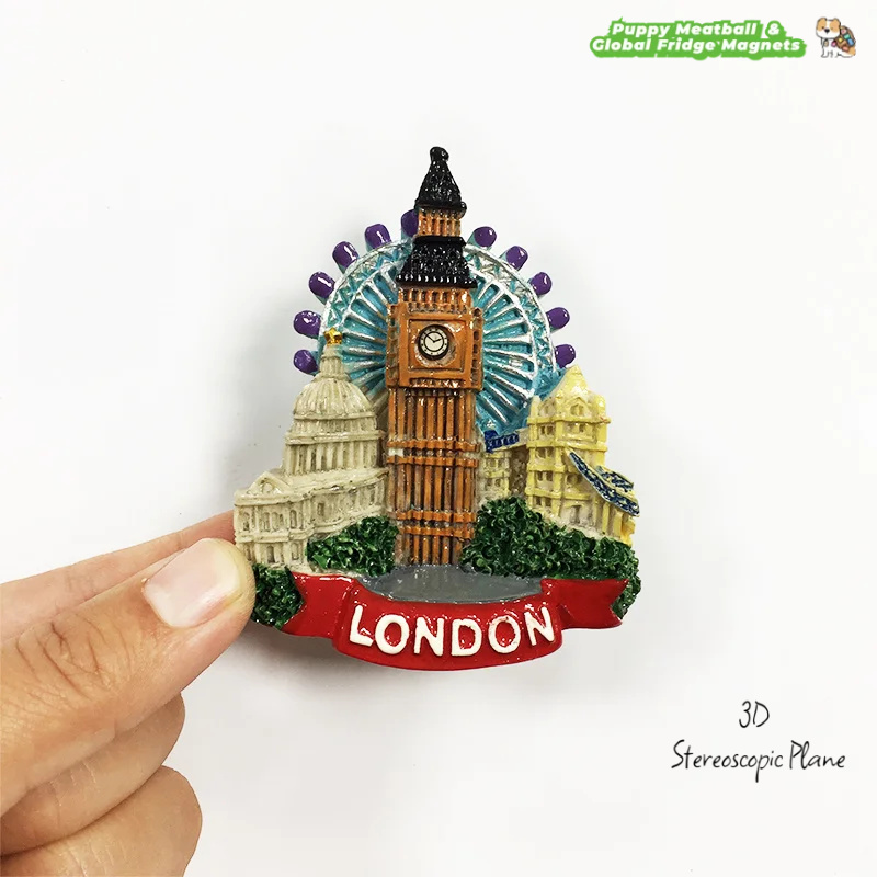Home Decor London - Big Ben London Eye แม่เหล็กติดตู้เย็นสร้างสรรค์วัฒนธรรมคุณภาพสูงของที่ระลึกการเดินทางตกแต่งบ้าน
