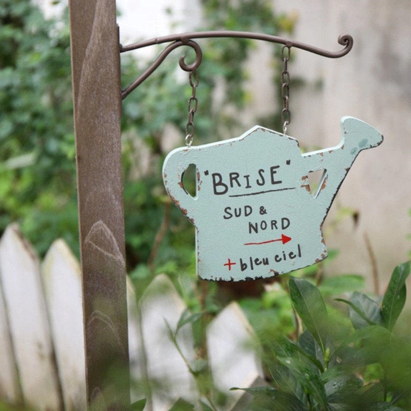 Wooden Letter Sign - ป้ายติดสวนสไตล์เรโทร - แผ่นโลหะ/ไม้แบบเสียบเข้าได้ พร้อมตัวอักษรตามสั่ง ทนทานต่อสภาพอากาศ ใช้เป็นป้ายบอกตำแหน่งในสวน