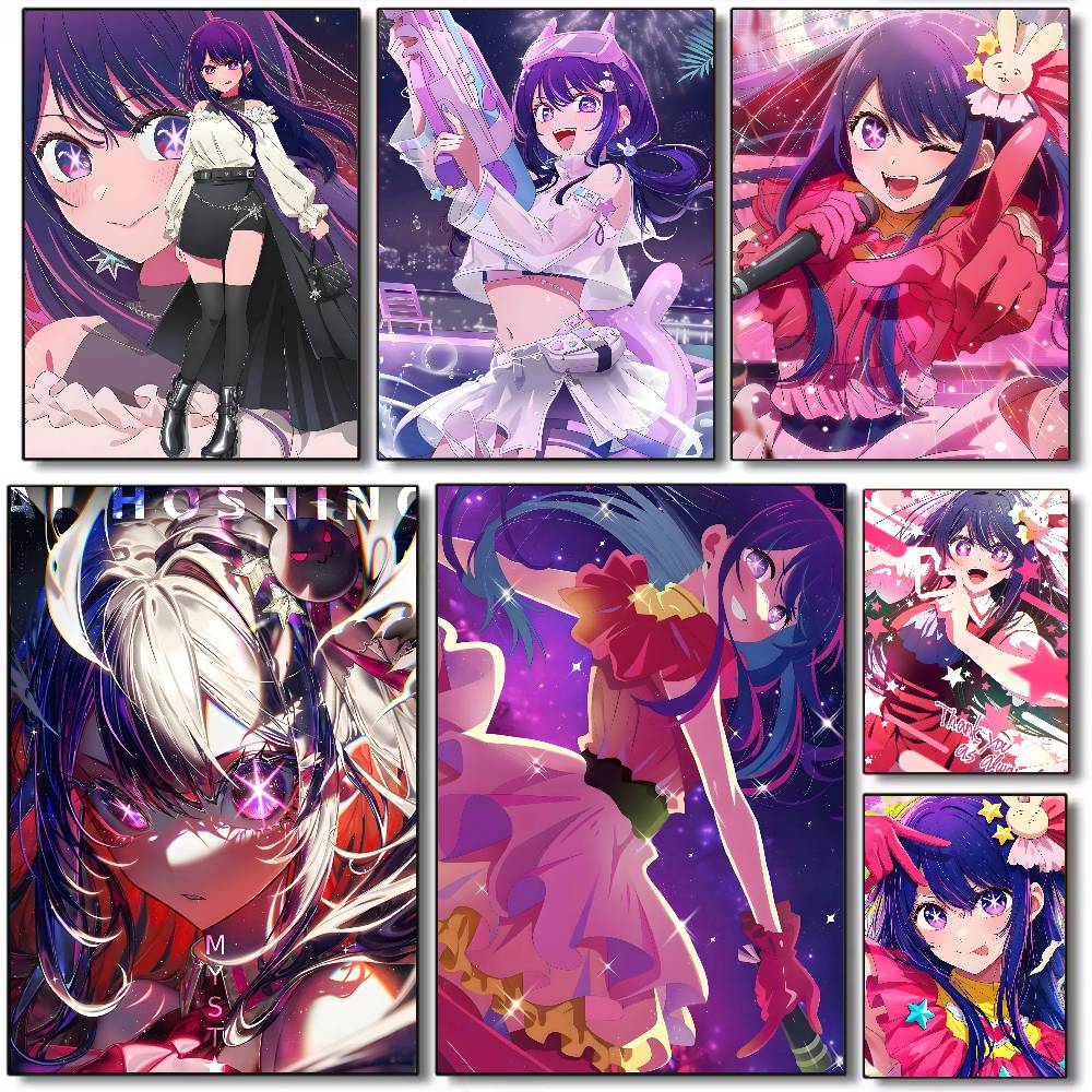 Home Decor Ai - โปสเตอร์ O-Oshi No Ko โฮชิโนะ ไอ