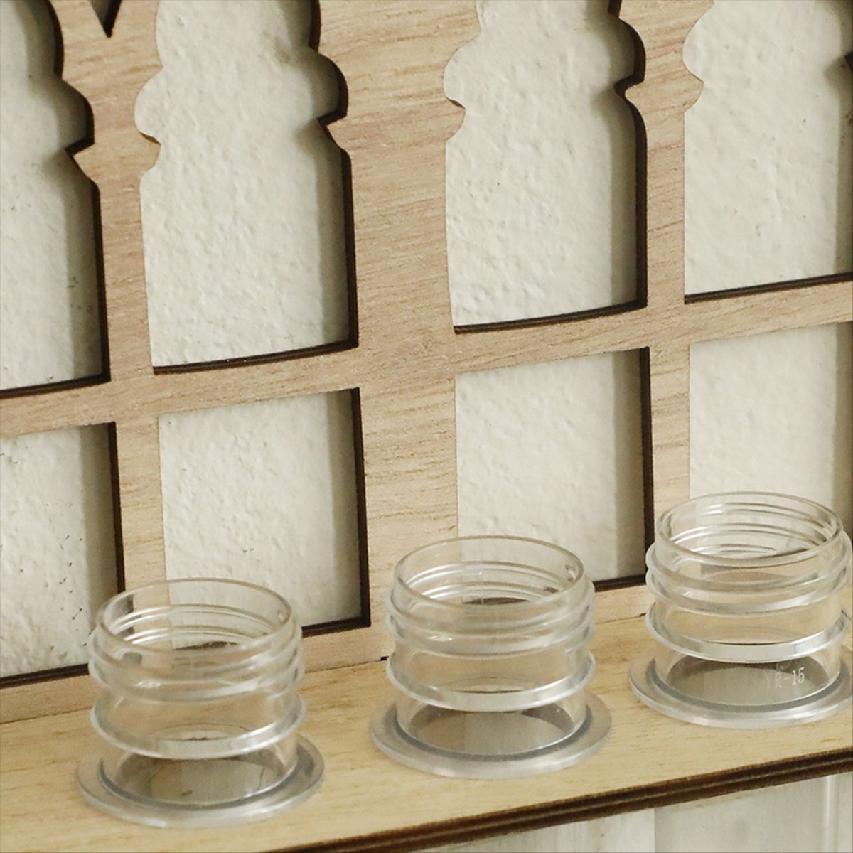 Home Decor Vase - [N84R] สถานีเพาะพันธุ์ต้นไม้ไม้ พร้อมแจกันหลอดทดลอง 5 หลอด ติดผนังสำหรับจัดแสดงต้นไม้ในร่ม