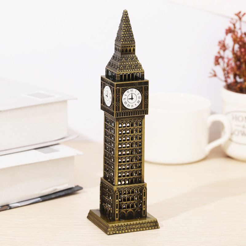 Home Decor London - Big Ben London Office Desktop เครื่องประดับโลหะหัตถกรรมอังกฤษ