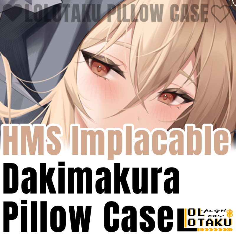 Home Decor Accessories - ปลอกหมอนข้าง HMS Implacable Dakimakura Azur Lane