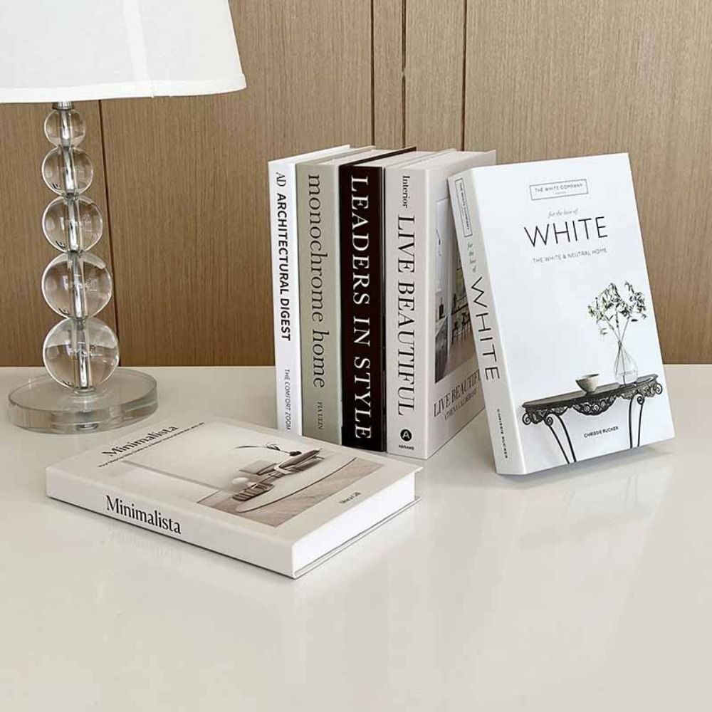 Home Decor Catalog - ของประดับหนังสือปลอมแบบเรียบง่ายห้องนอนแฟชั่นอุปกรณ์ถ่ายภาพชั้นวางหนังสือการตกแต่งบ้านเครื่องประดับโต๊ะกาแฟ