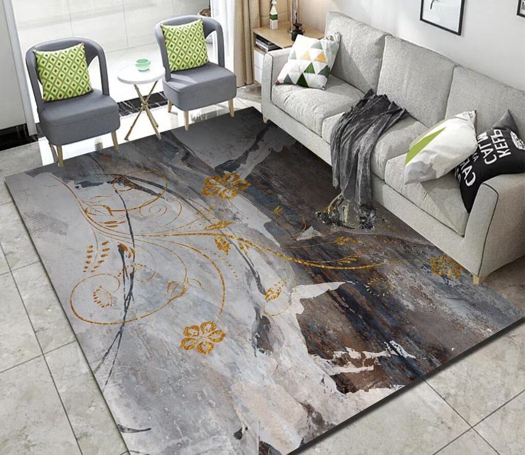 พรมนอร์ดิกในห้องนั่งเล่นทันสมั - Home Decor Ig บทวิจารณ์และราคา