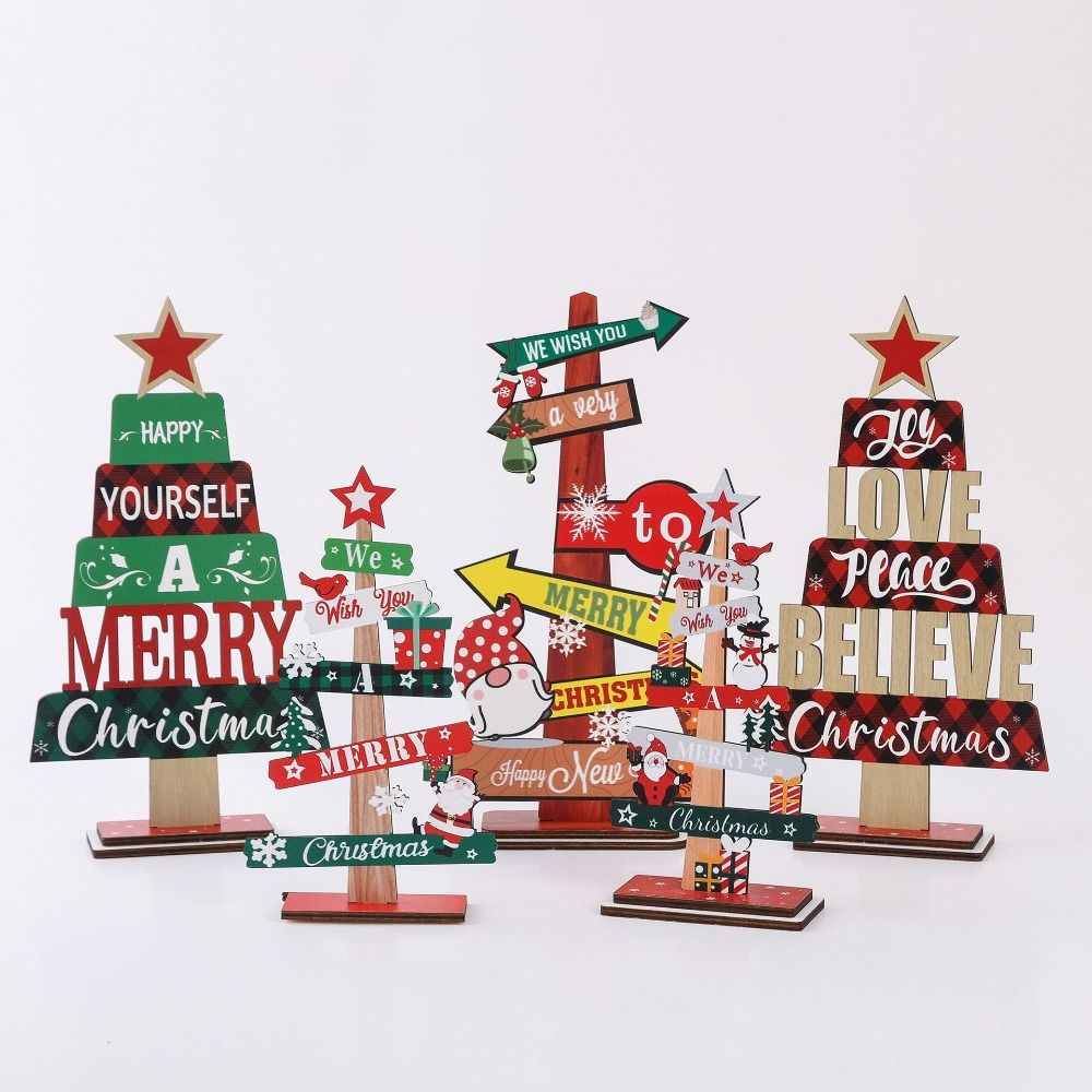 ของตกแต่งต้นคริสต์มาสบนโต๊ะ ป้ - Wooden Letter Sign บทวิจารณ์และราคา