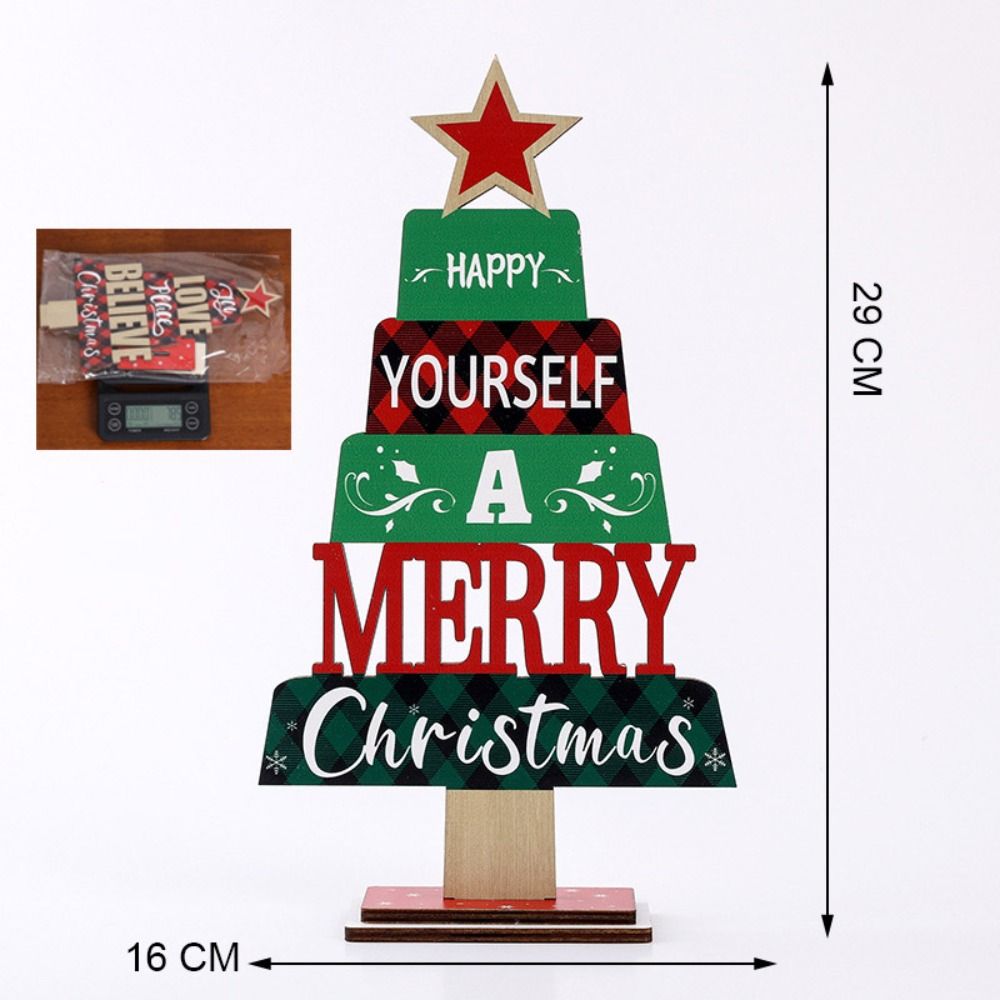 ของตกแต่งต้นคริสต์มาสบนโต๊ะ ป้ - Wooden Letter Sign บทวิจารณ์และราคา