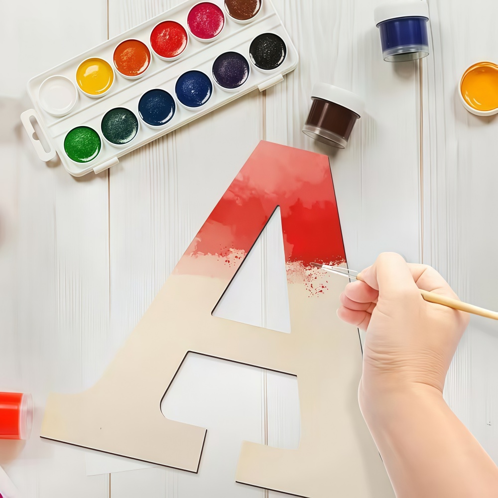 ตัวอักษรไม้แบบออกแบบได้ 26 ชิ้ - Wooden Letter Sign บทวิจารณ์และราคา