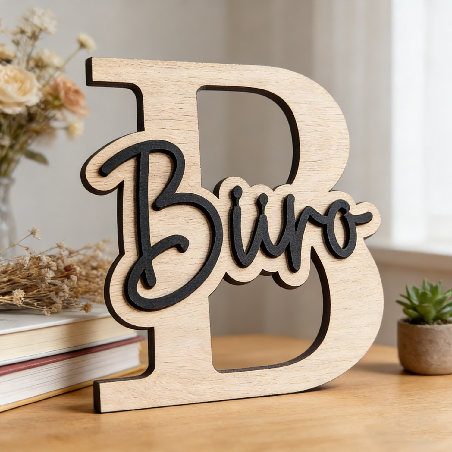 ป้ายประตูไม้แบบกำหนดเองได้ 1 ช - Wooden Letter Sign บทวิจารณ์และราคา