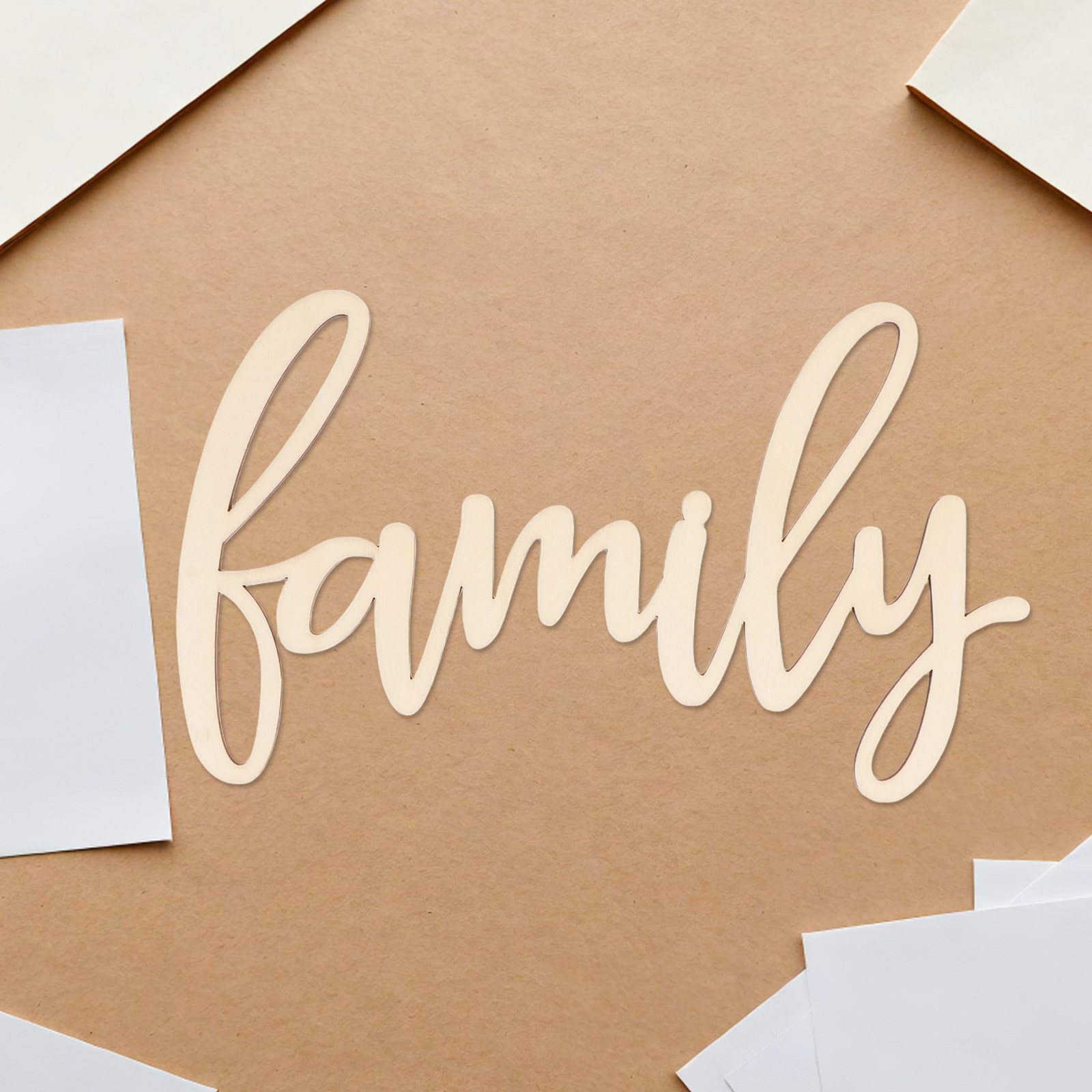 ป้ายแขวนผนังไม้ธรรมชาติ 2 ชิ้น - Wooden Letter Sign บทวิจารณ์และราคา