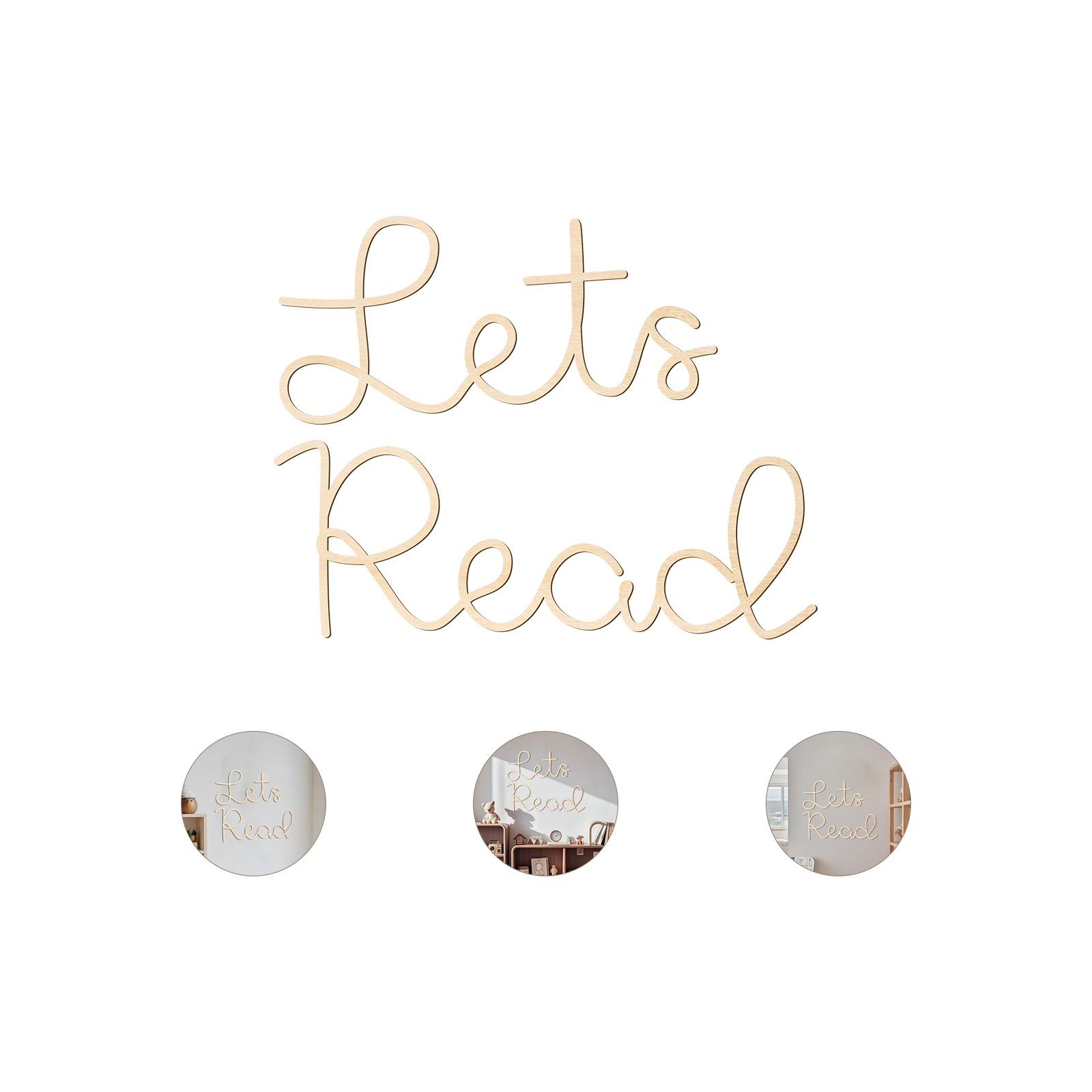ป้ายไม้ติดผนัง - ของตกแต่งห้อง - Wooden Letter Sign บทวิจารณ์และราคา