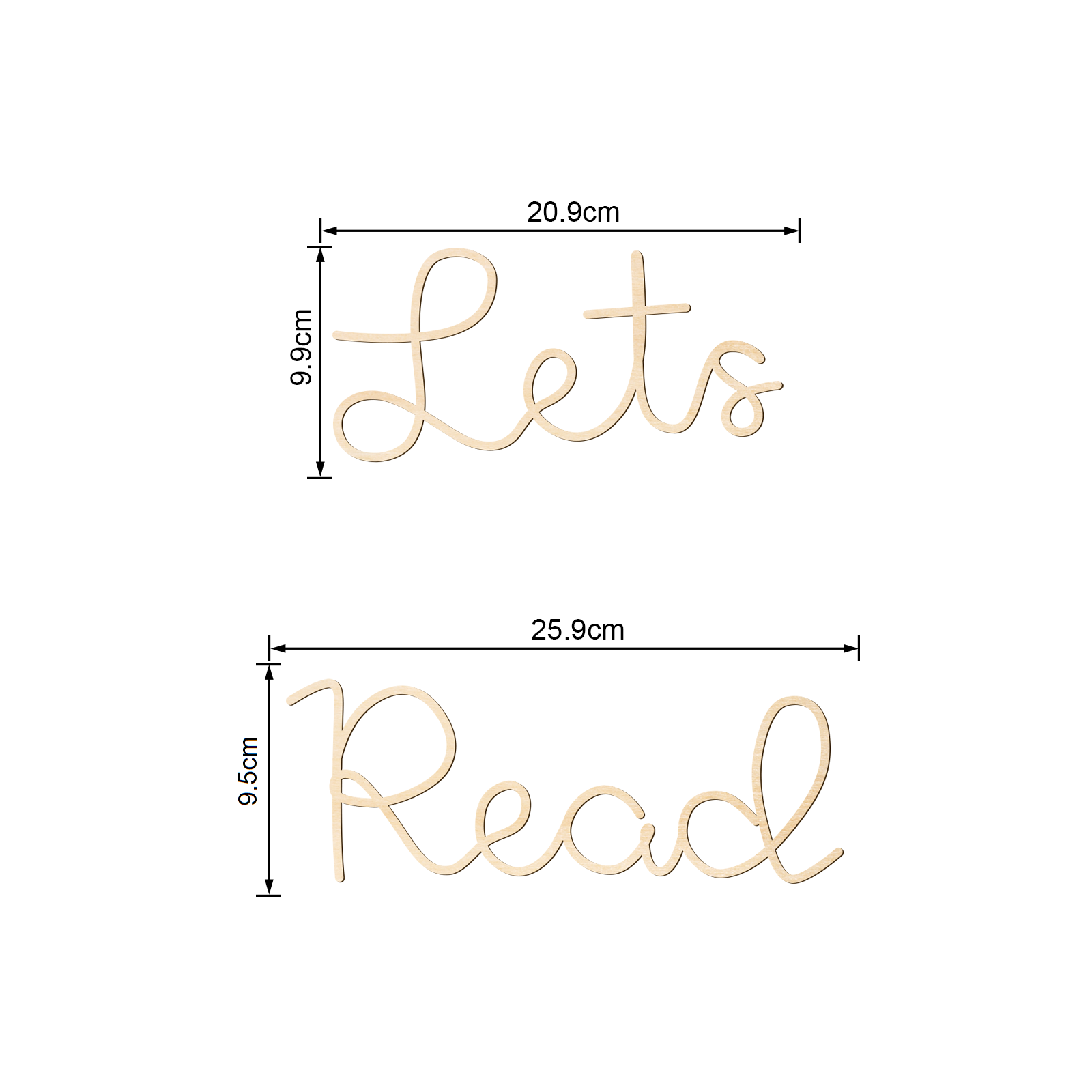 ป้ายไม้ติดผนัง - ของตกแต่งห้อง - Wooden Letter Sign บทวิจารณ์และราคา