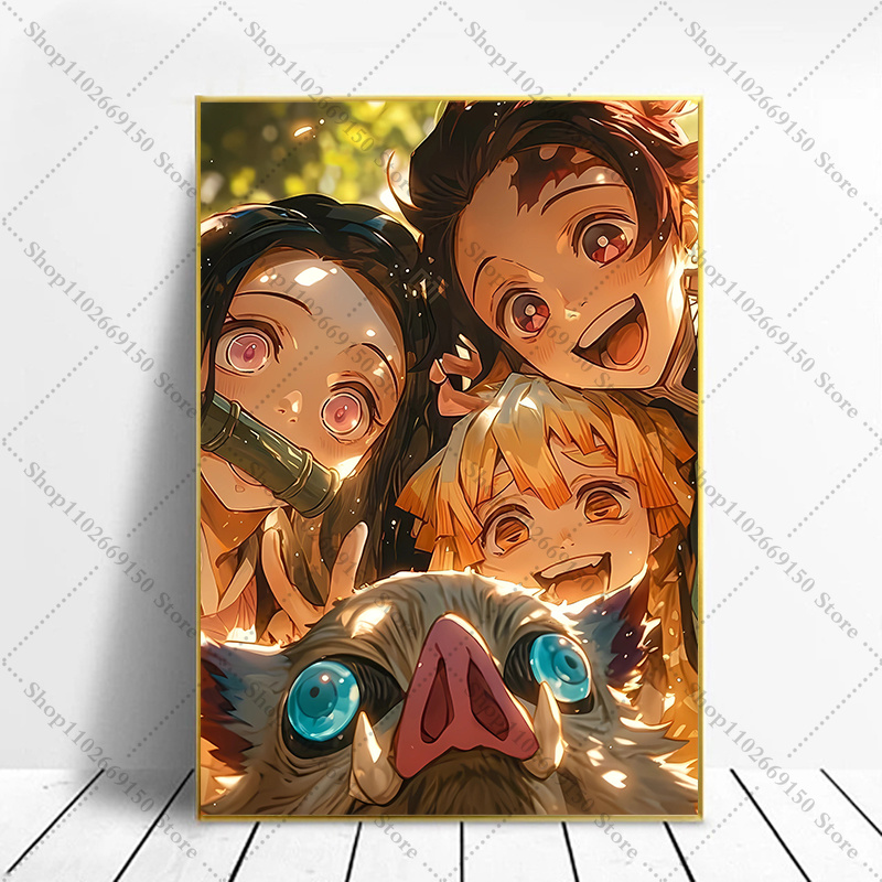 ภาพแคนวาสตกแต่งบ้านลายอนิเมะ D - Home Decor Wall Pictures บทวิจารณ์และราคา