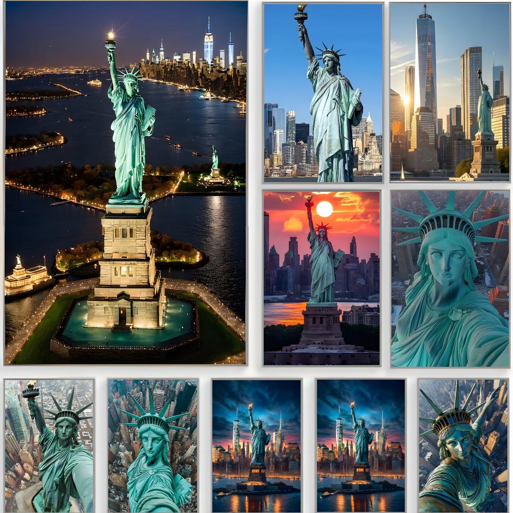 โปสเตอร์ภาพวิวทิวทัศน์แลนด์มาร - Home Decor New York บทวิจารณ์และราคา
