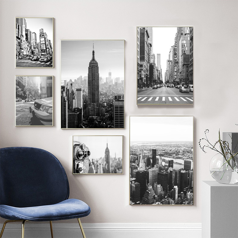 ภาพวาดบนผ้าใบไร้กรอบ 1 ชิ้น ภา - Home Decor New York บทวิจารณ์และราคา