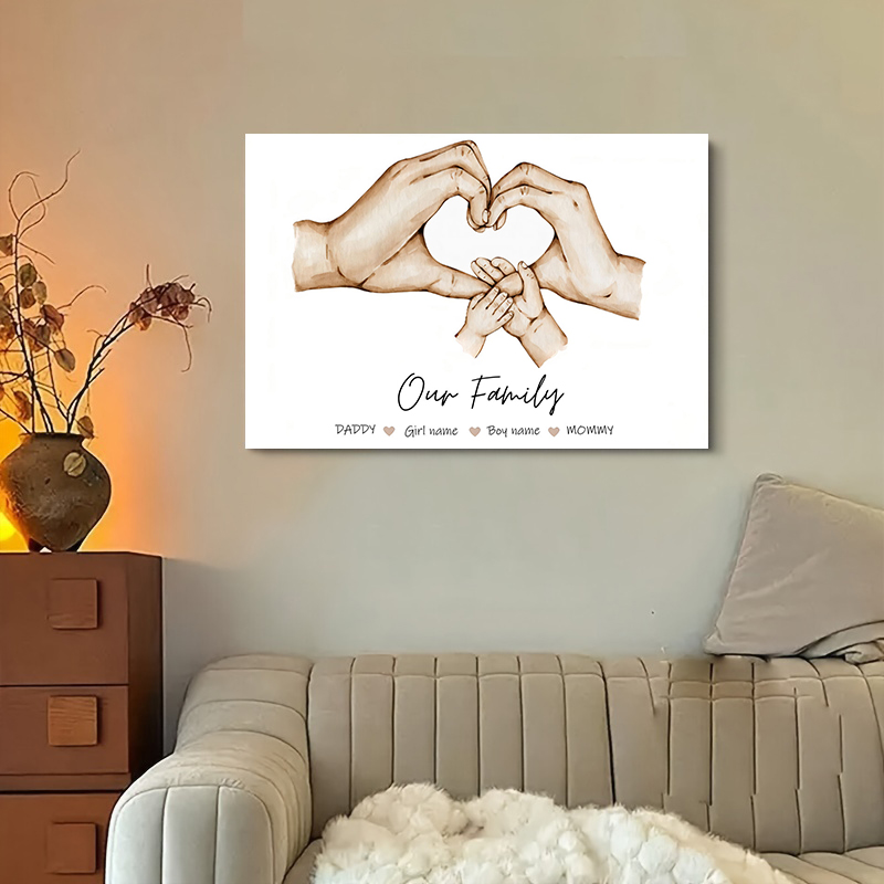 ภาพพิมพ์บนผ้าแคนวาสลายมือครอบค - Home Decor Wall Pictures บทวิจารณ์และราคา