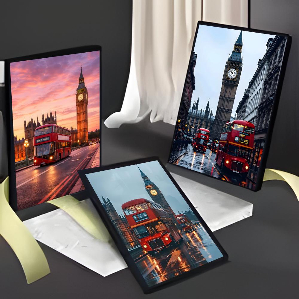 ฉากการเดินทาง ลอนดอน รถบัสสีแด - Home Decor London บทวิจารณ์และราคา