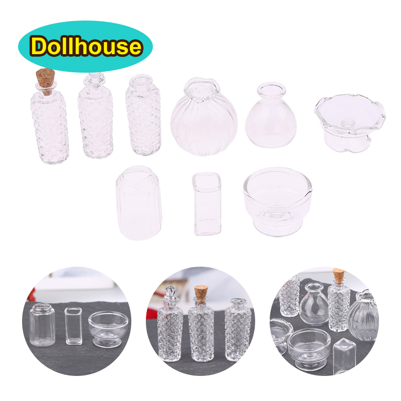 แจกันแก้วจิ๋วสำหรับบ้านตุ๊กตา  - Home Decor Vase บทวิจารณ์และราคา