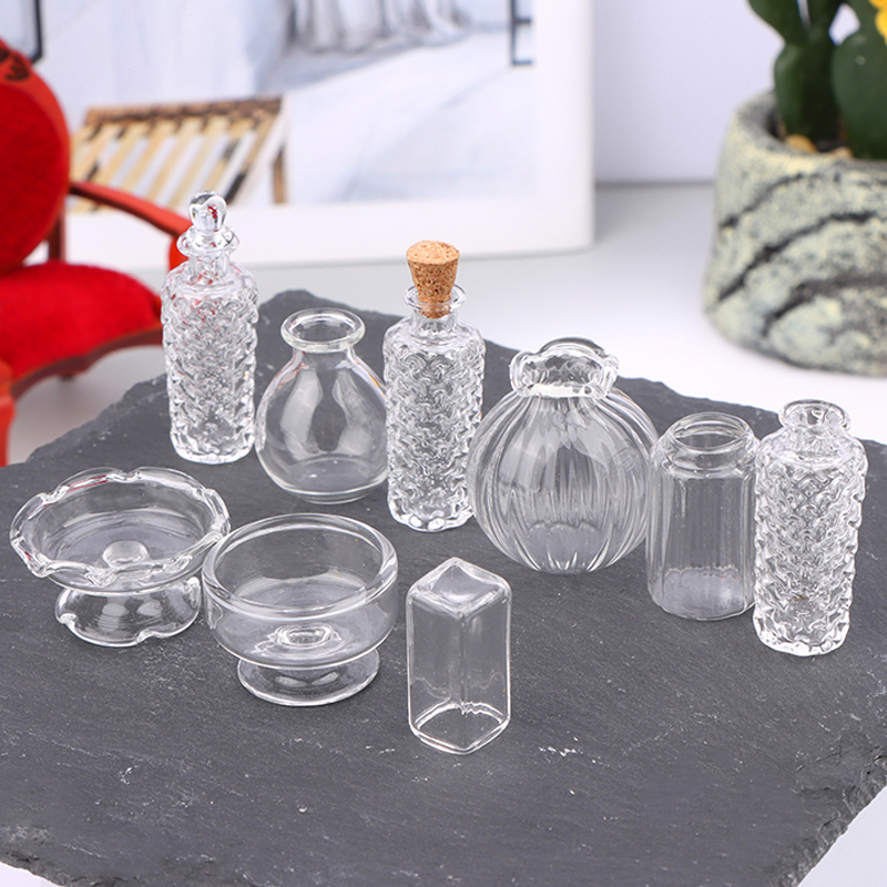 แจกันแก้วจิ๋วสำหรับบ้านตุ๊กตา  - Home Decor Vase บทวิจารณ์และราคา