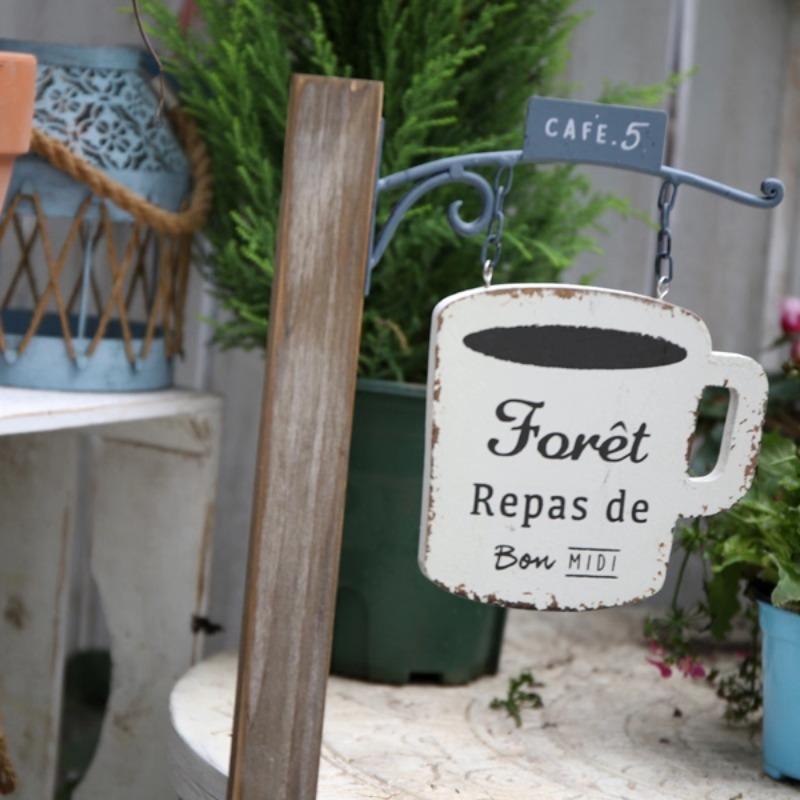 ป้ายติดสวนสไตล์เรโทร - แผ่นโลห - Wooden Letter Sign บทวิจารณ์และราคา