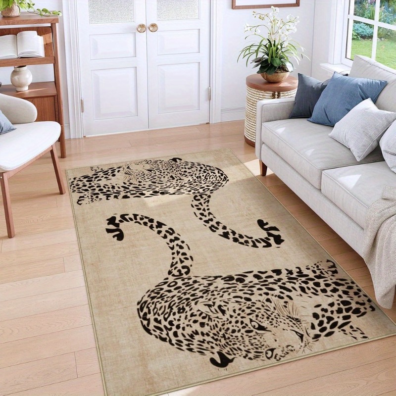 พรมสําหรับห้องนั่งเล่นเสือดาวห - Home Decor Ig บทวิจารณ์และราคา