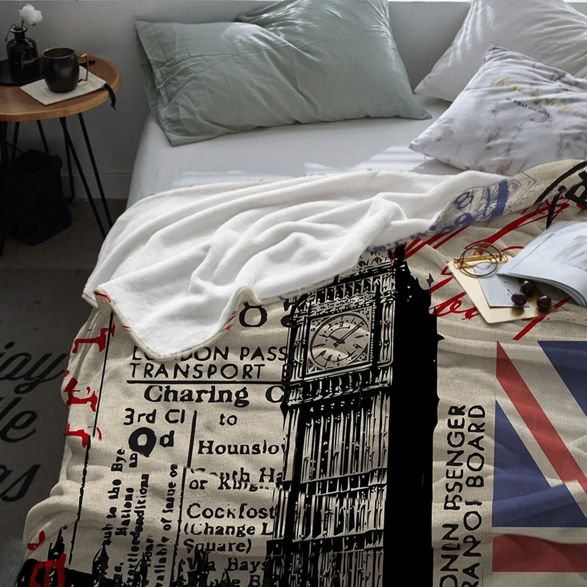 ลอนดอน เกรทบริเตน บิ๊กเบน ผ้าห - Home Decor London บทวิจารณ์และราคา