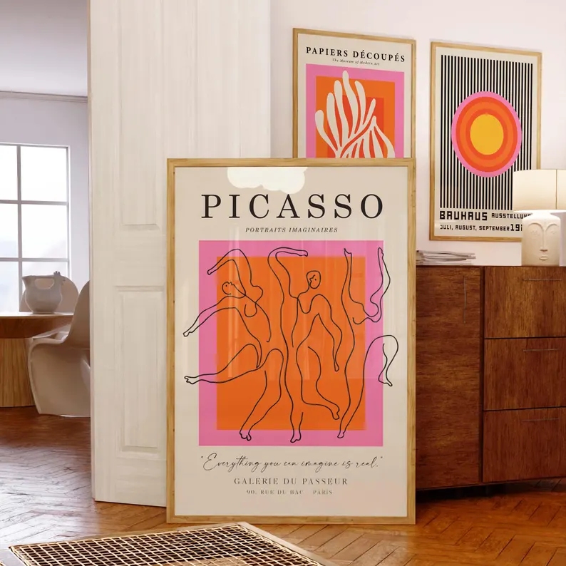 3 ชิ้น โมเดิร์น ออเรนจ์ บาวเฮา - Home Decor Wall Pictures บทวิจารณ์และราคา