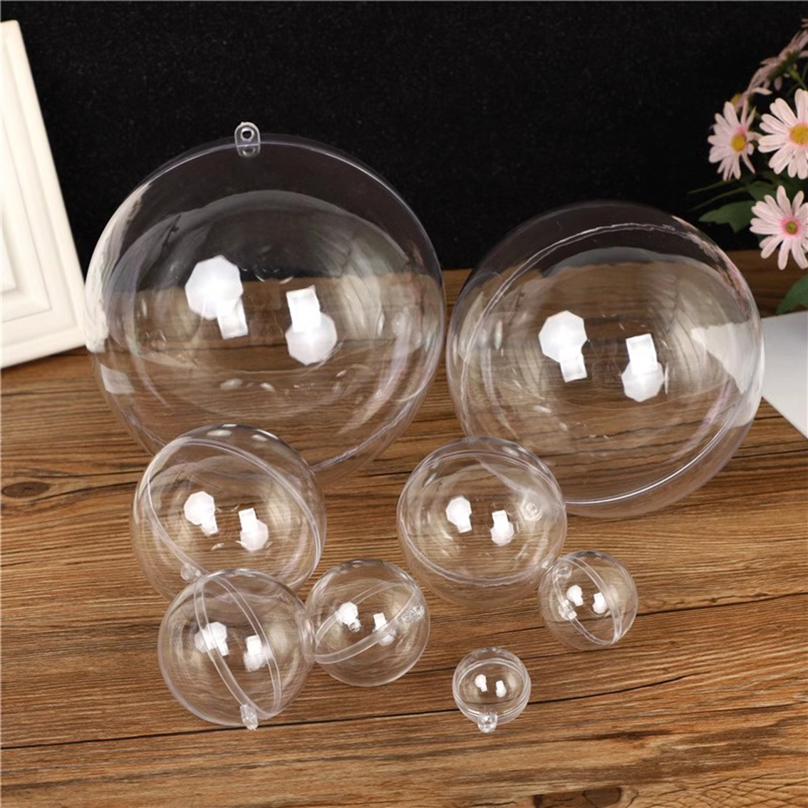 1-20 ซม.ลูกบอลโปร่งใส Hollow D - Home Decor Xmas Gifts บทวิจารณ์และราคา