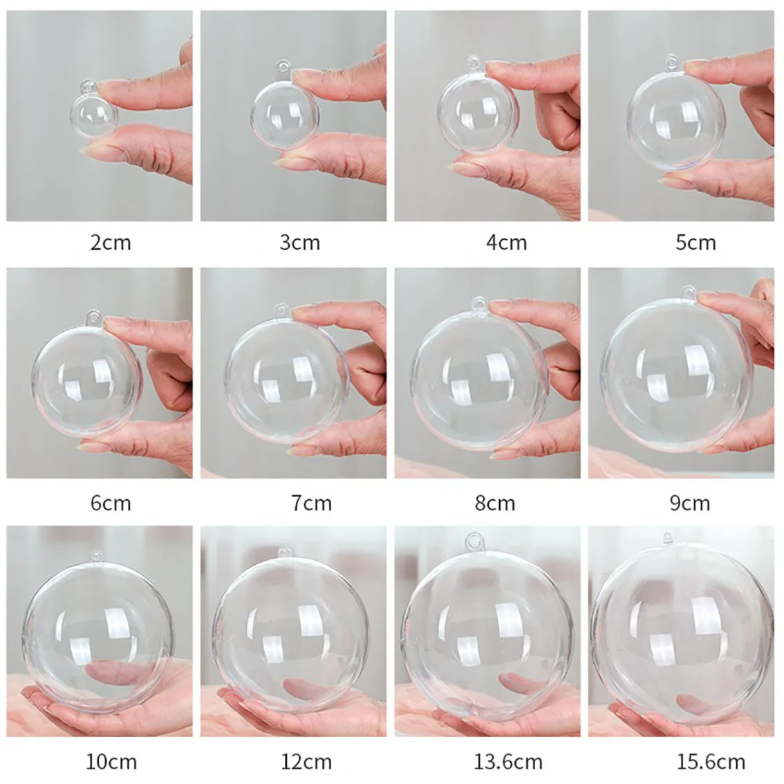 1-20 ซม.ลูกบอลโปร่งใส Hollow D - Home Decor Xmas Gifts บทวิจารณ์และราคา