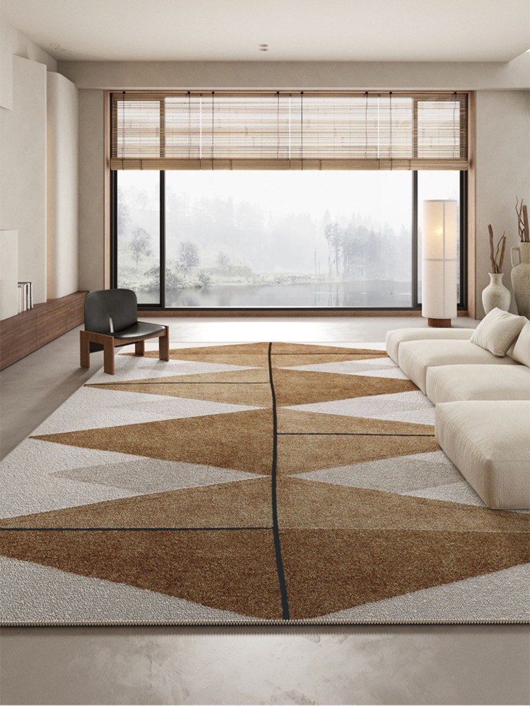 พรมห้องนั่งเล่นขนาดใหญ่ลายเรขา - Home Decor Ig บทวิจารณ์และราคา