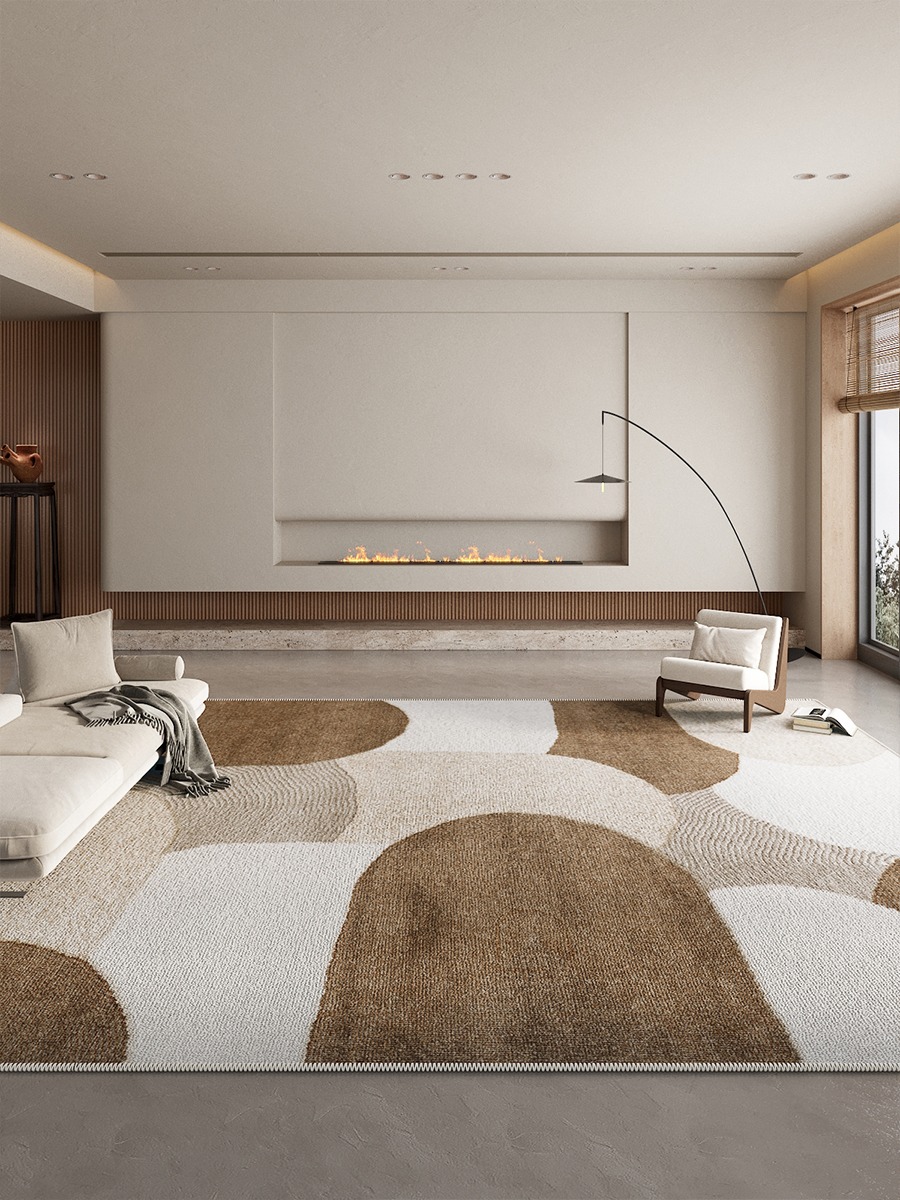 พรมห้องนั่งเล่นขนาดใหญ่ลายเรขา - Home Decor Ig บทวิจารณ์และราคา