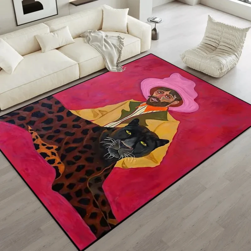 พรมตกแต่งศิลปะสำหรับห้องนั่งเล - Home Decor Ig บทวิจารณ์และราคา