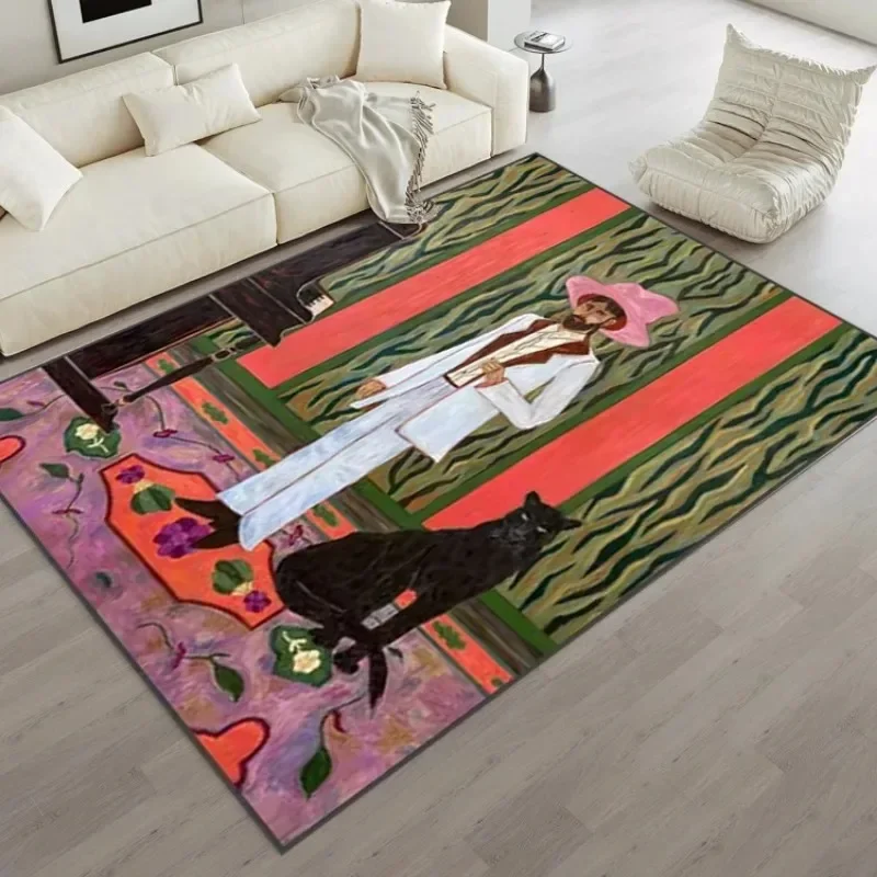 พรมตกแต่งศิลปะสำหรับห้องนั่งเล - Home Decor Ig บทวิจารณ์และราคา