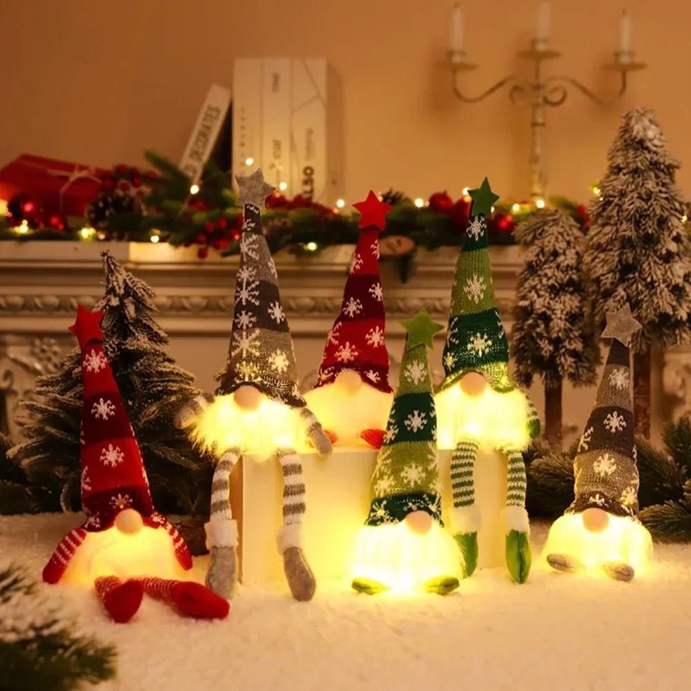 ไฟ LED ตุ๊กตาโนมคริสต์มาสไร้หน - Home Decor Xmas Gifts บทวิจารณ์และราคา