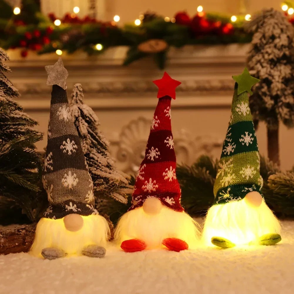 ไฟ LED ตุ๊กตาโนมคริสต์มาสไร้หน - Home Decor Xmas Gifts บทวิจารณ์และราคา