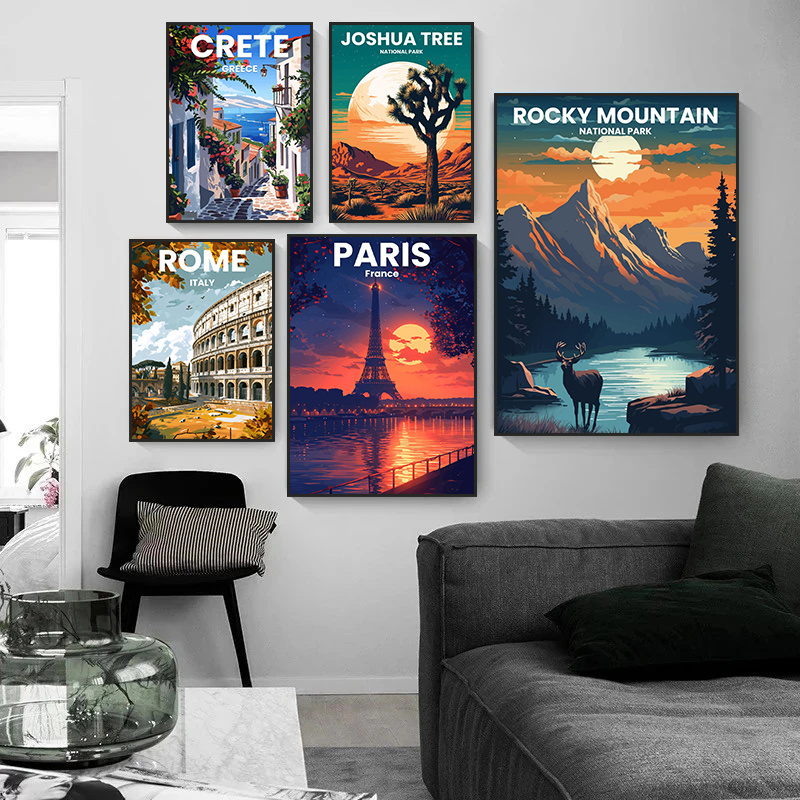 Modern Travel เมือง Santorini  - Home Decor London บทวิจารณ์และราคา