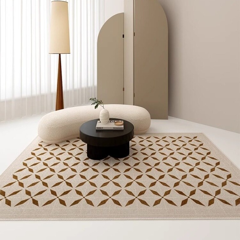 พรมห้องนั่งเล่นลายเพชรคลาสสิก  - Home Decor Ig บทวิจารณ์และราคา
