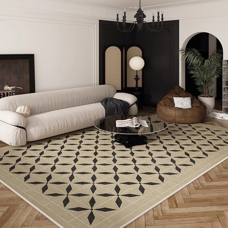 พรมห้องนั่งเล่นลายเพชรคลาสสิก  - Home Decor Ig บทวิจารณ์และราคา