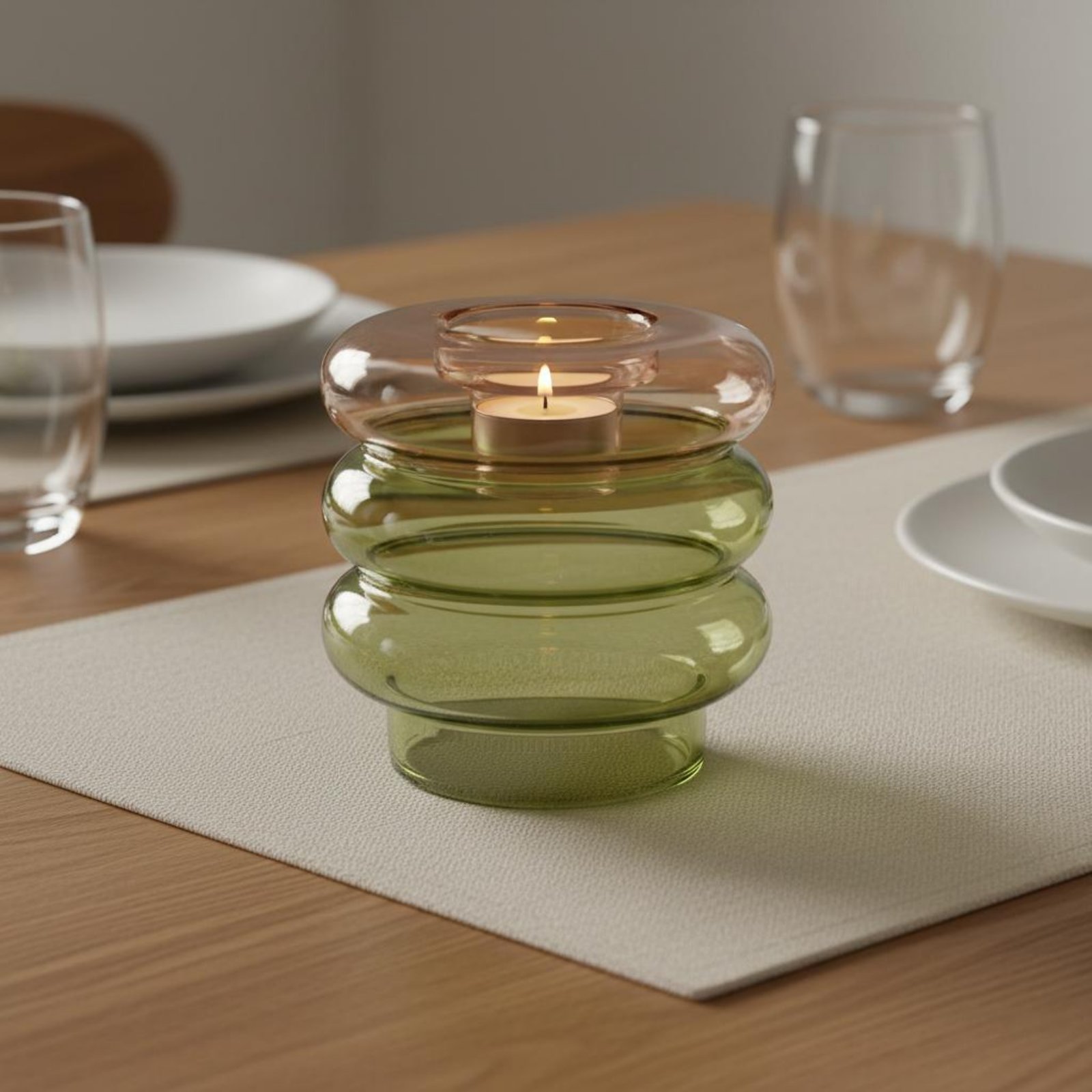 แจกันแก้วทรงกลมสำหรับใส่เทียนต - Home Decor Vase บทวิจารณ์และราคา