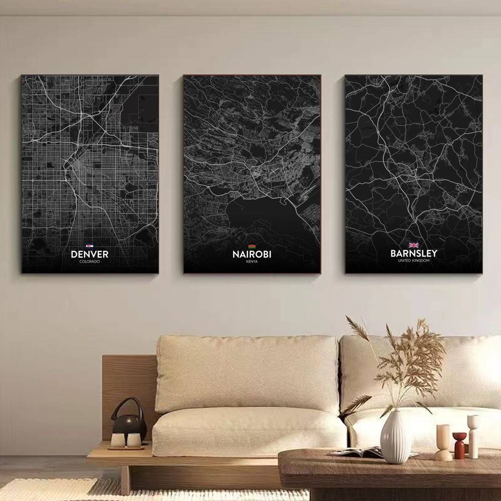 ปารีส ลอนดอน นิวยอร์ก แผนที่เม - Home Decor New York บทวิจารณ์และราคา