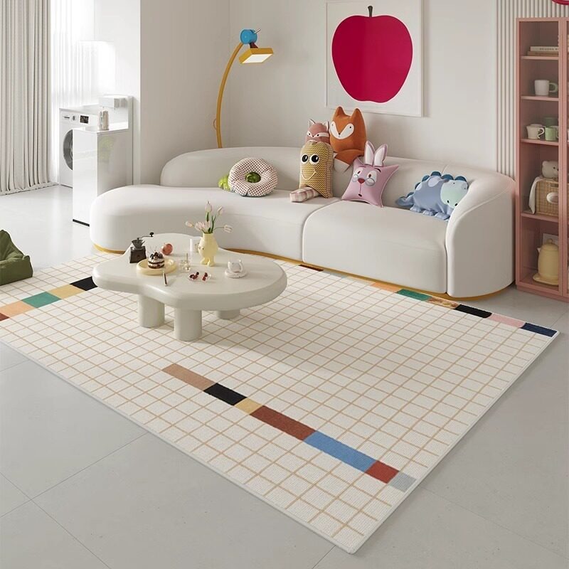 พรมห้องนั่งเล่นลายศิลปะขั้นสูง - Home Decor Ig บทวิจารณ์และราคา