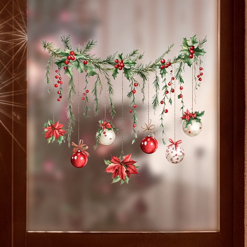 สติกเกอร์ติดหน้าต่างคริสต์มาส  - Home Decor Xmas Gifts บทวิจารณ์และราคา