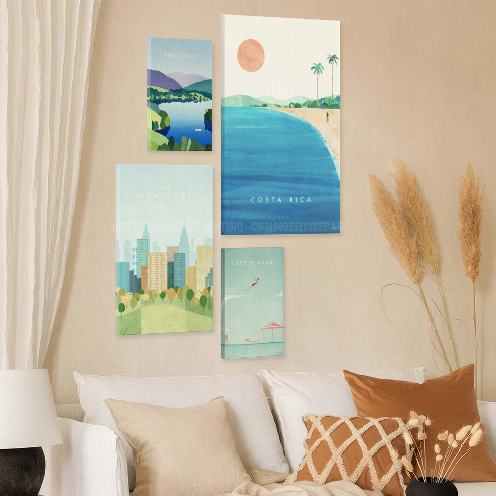 ภาพพิมพ์บนผ้าแคนวาสลายโปสเตอร์ - Home Decor New York บทวิจารณ์และราคา