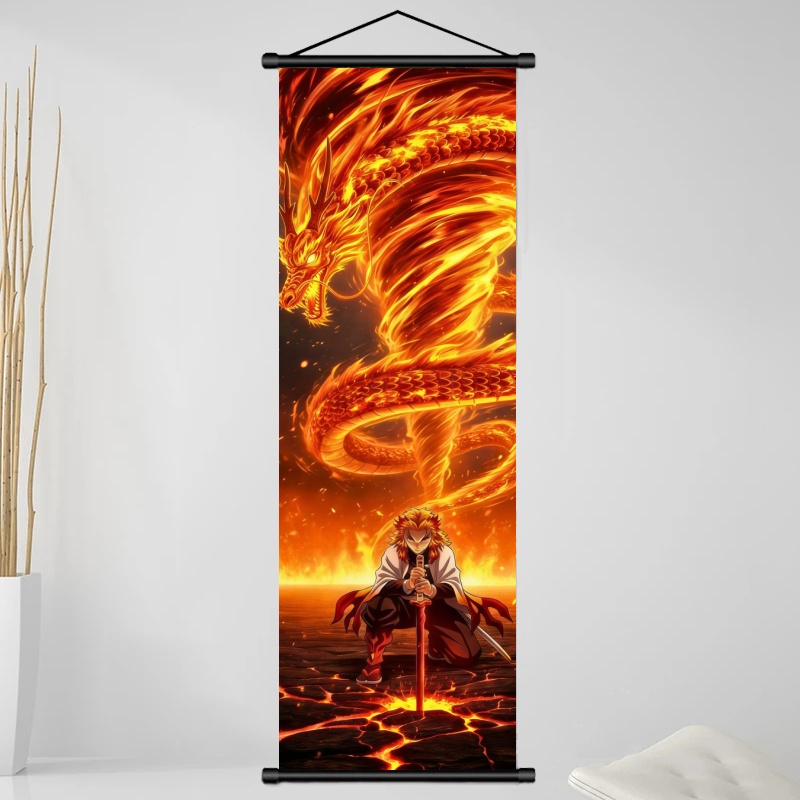 ผ้าพิมพ์ลายอนิเมะ Demon Slayer - Home Decor Wall Pictures บทวิจารณ์และราคา