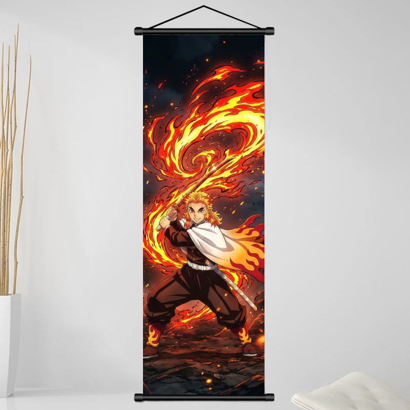 ผ้าพิมพ์ลายอนิเมะ Demon Slayer - Home Decor Wall Pictures บทวิจารณ์และราคา