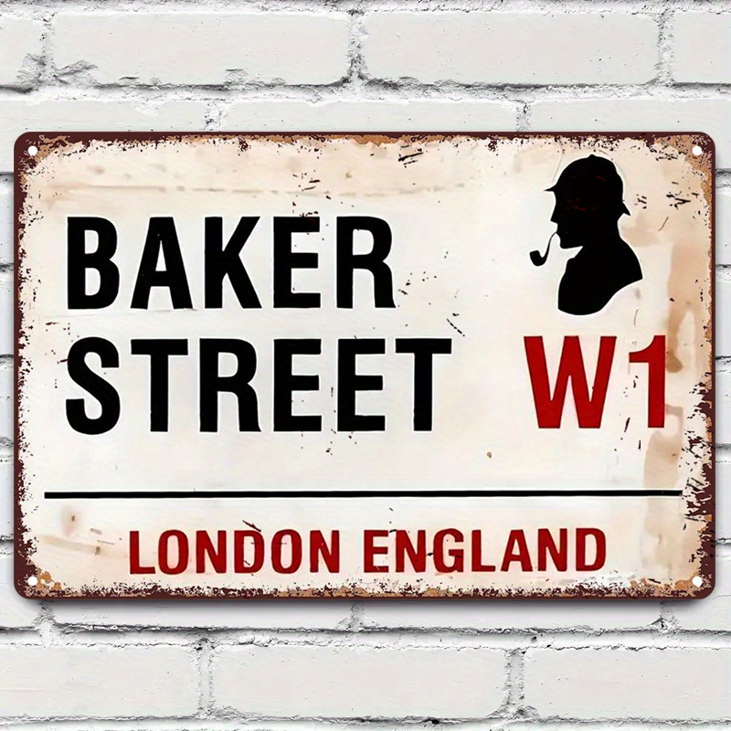 ป้ายโลหะวินเทจสไตล์เรโทร ถนนเบ - Home Decor London บทวิจารณ์และราคา