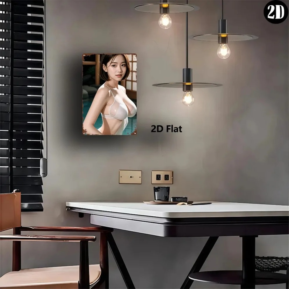 ศิลปะติดผนังโลหะรูปผู้หญิงเปลื - Home Decor Japanese บทวิจารณ์และราคา
