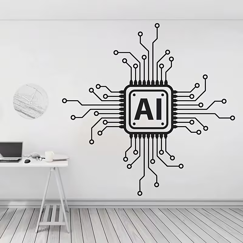 สติ๊กเกอร์ติดผนังไวนิลลายวงจรเ - Home Decor Ai บทวิจารณ์และราคา